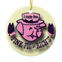 Rode Pink Pig, Rich's, Atlanta Christmas Ornament