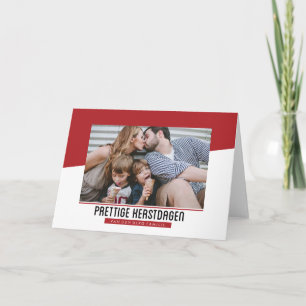 Rode Vrolijke Kerstmis Holiday Card