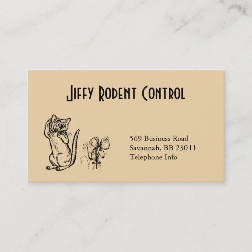 Rodent and Pest Control Business Card
