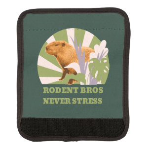 Rodent Bros Never Stress Capybara Luggage Handle Wrap