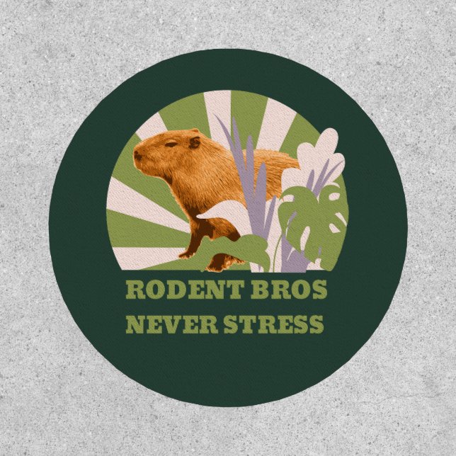 Rodent Bros Never Stress Capybara Patch (Front)