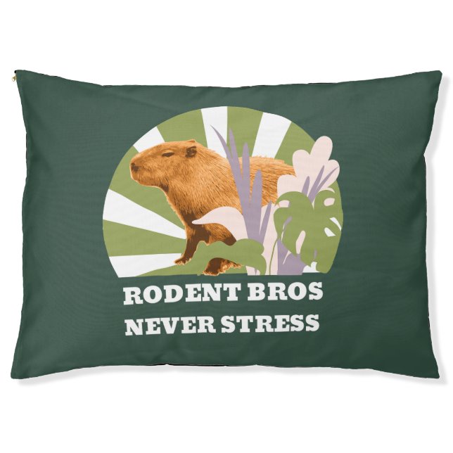 Rodent Bros Never Stress Capybara Pet Bed (Front)