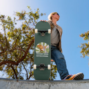 Rodent Bros Never Stress Funny Capybara Skateboard