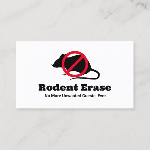 Rodent Control Mouse Exterminator  Business Card
