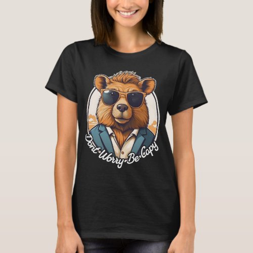 Rodent Funny Capybara Dont Be Worry Be Capy T_Shirt