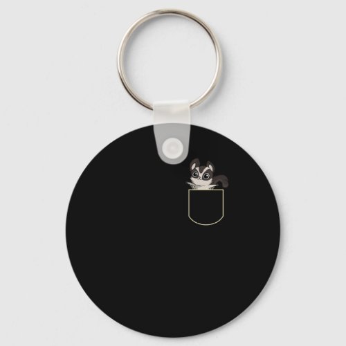 Rodent In Pocket Gift Sugar Glider Pocket TShirt Keychain
