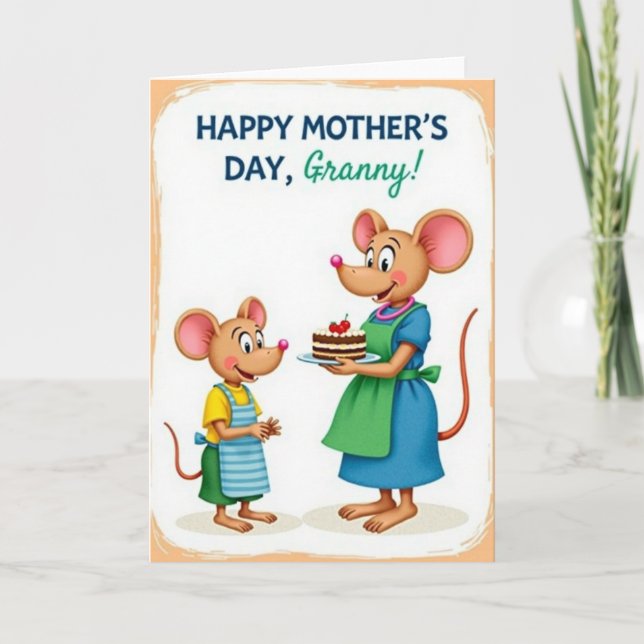 Rodent Mothers Day Treat Card (Front)