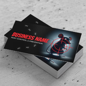 Rodent Pest Control Removal Service Exterminator Business Card