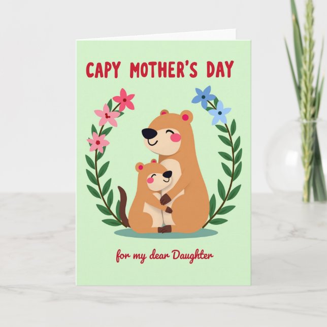 Rodent Sweet Mothers Day Card (Front)