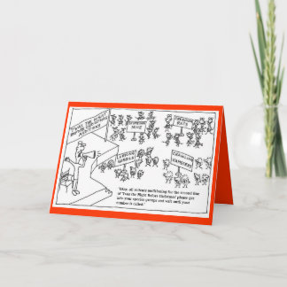 Rodents Auditioning for Christmas play Holiday Card