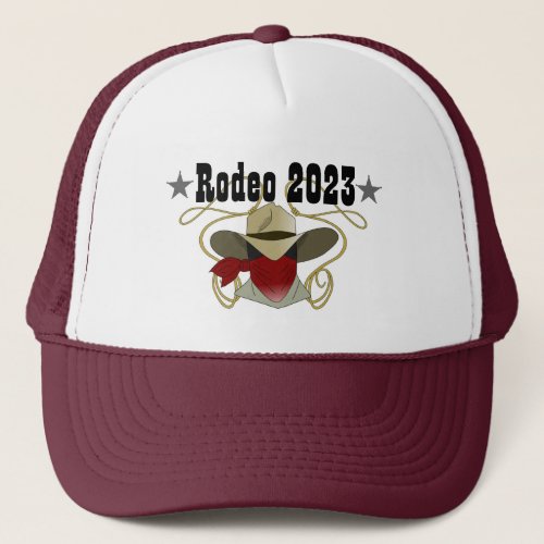 Rodeo 2023 Cowboy and Lasso Trucker Hat