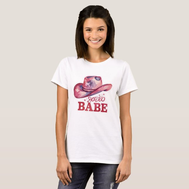 Rodeo Babe Texas  T-Shirt (Front Full)