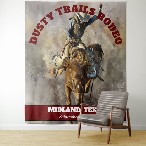 Rodeo Banner Tapestry