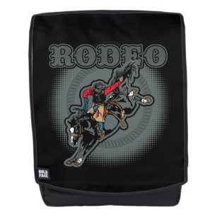Rodeo Bareback Bronc Rider Backpack