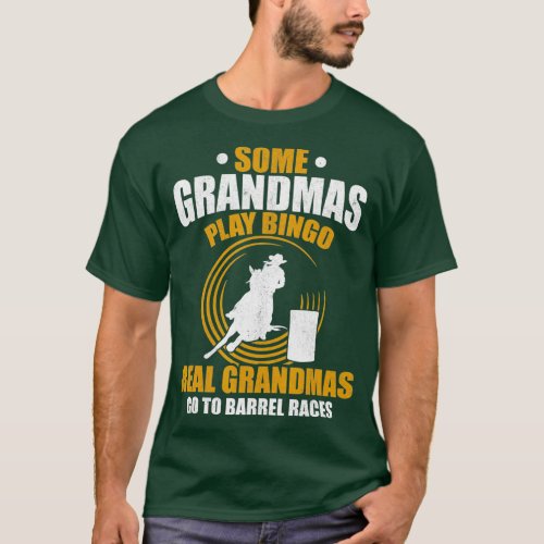Rodeo Barrel Racer Grandmother Horse Grandma Barre T_Shirt