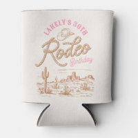Rodeo Birthday Can Cooler