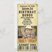 Rodeo Birthday Invitation (Front)