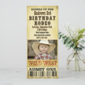 Rodeo Birthday Invitation (Standing Front)