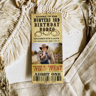 Rodeo Birthday Invitation