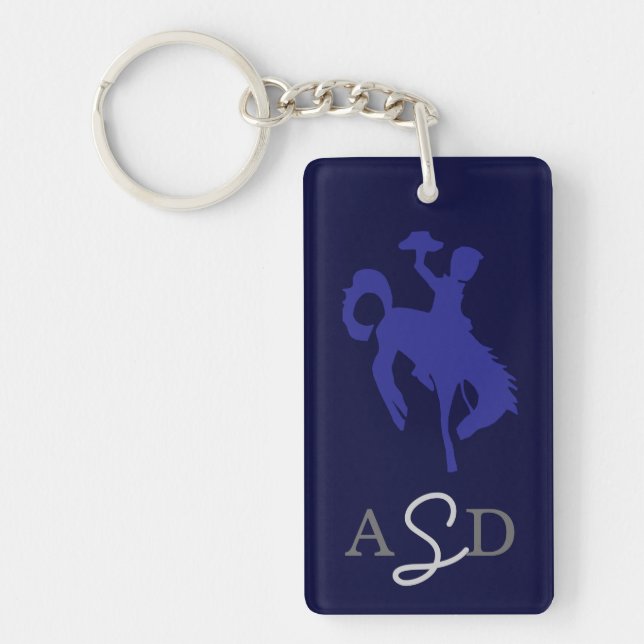 Rodeo boy monogram keychain (Front)