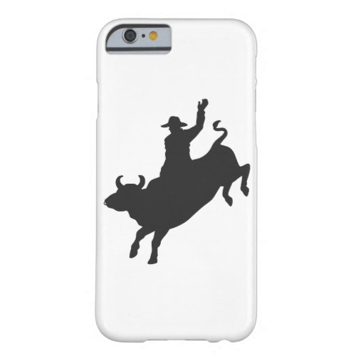 Rodeo Bull Ride silhouette Barely There iPhone 6 Case