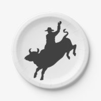 Rodeo Bull Ride silhouette
