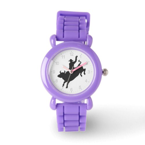 Rodeo Bull Ride silhouette Watch