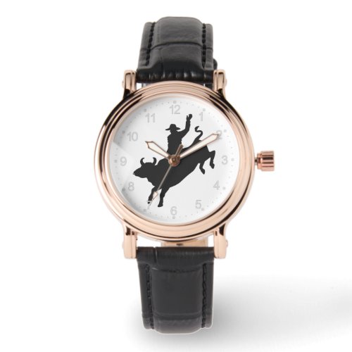 Rodeo Bull Ride silhouette Watch