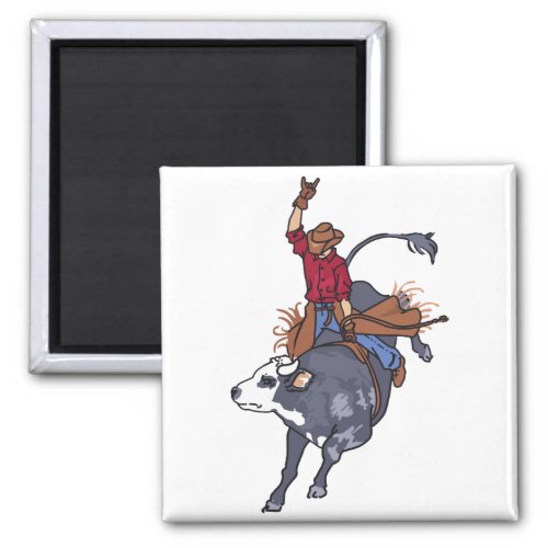 Rodeo Bull Rider Magnet