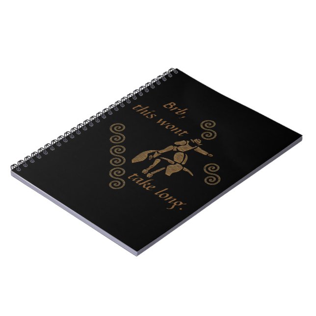 Rodeo Bull Rider on a Longhorn Notebook (Left Side)