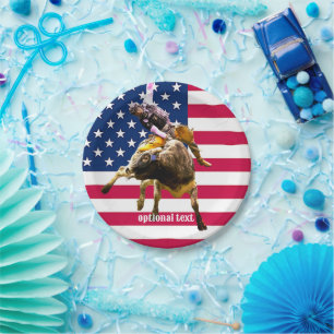 Rodeo Bullriding  Paper Plates