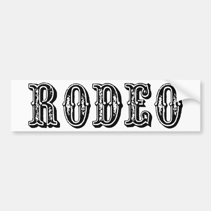 Rodeo Bumper Stickers