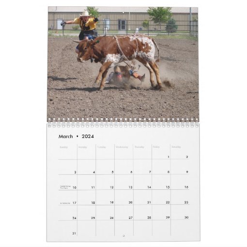 Rodeo Calendar Zazzle