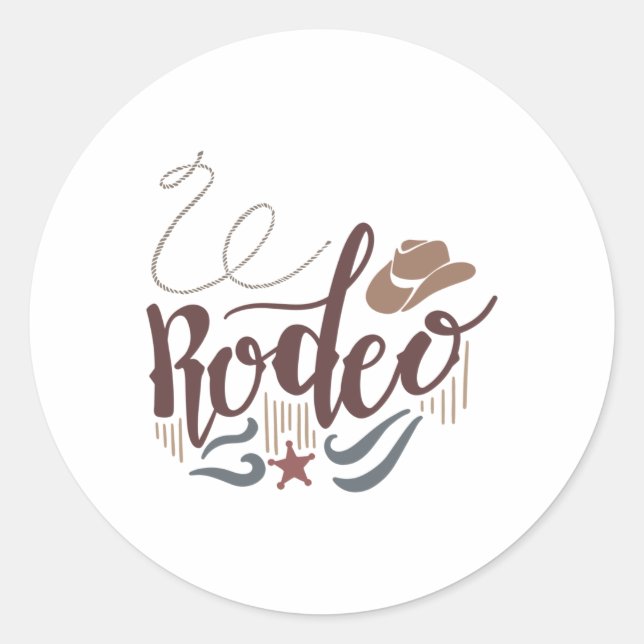 Rodeo Classic Round Sticker (Front)