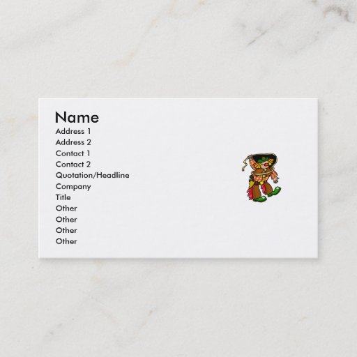 Customizable Rodeo Clown Business Card