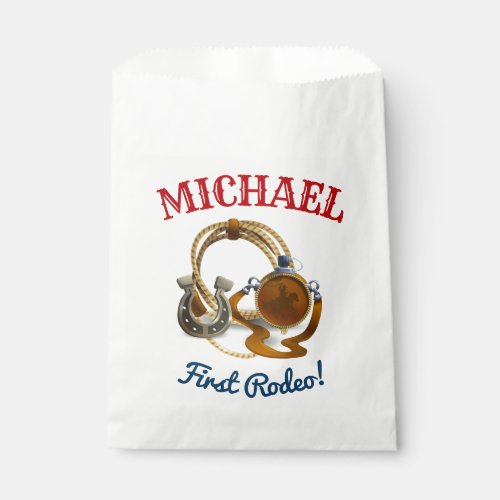 Rodeo Cowboy Birthday Party Favor Bag