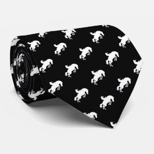 Rodeo Cowboy Black Neck Tie