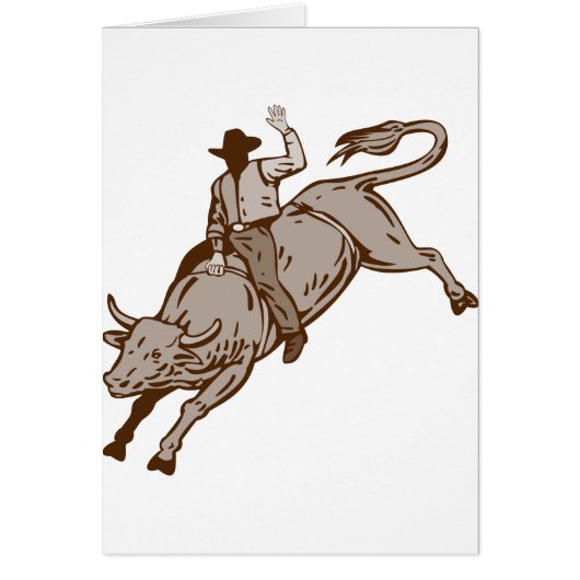 Rodeo cowboy bull riding cards (Front)