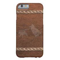 Rodeo Cowboy - Calf Roping, Leather & Rope Barely There iPhone 6 Case