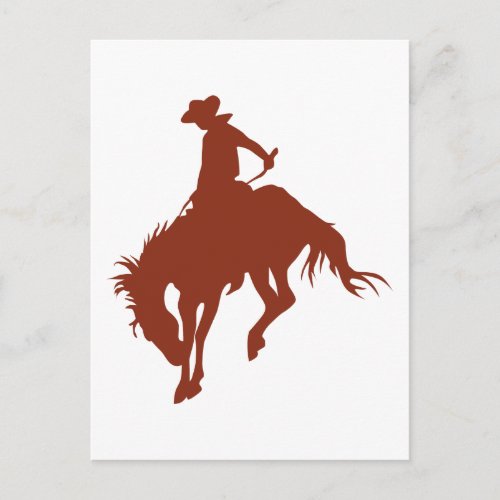 Rodeo Cowboy in Sienna Postcard