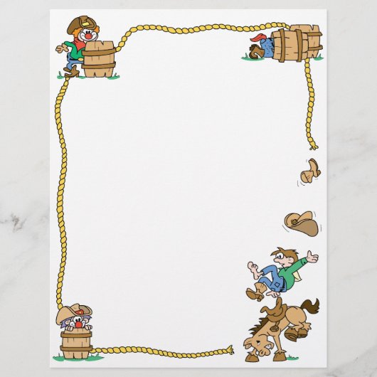 Rodeo Cowboy Letterhead (Front)