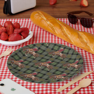 Rodeo Cowboy on Bucking Bronco Paper Plates