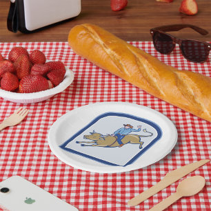 Rodeo Cowboy Paper Plates