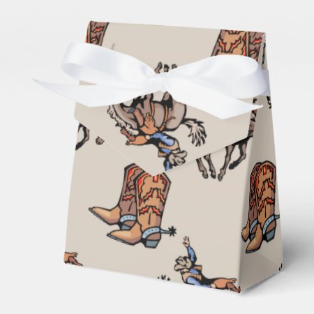 Rodeo Cowboy, Western Boots, Horse, Country Favor Boxes
