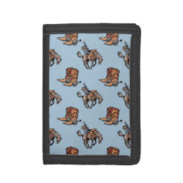 Rodeo Cowboy, Western Boots, Horse, Country Tri-fold Wallet