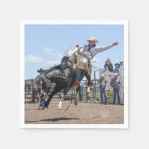 rodeo cowboy western print napkin