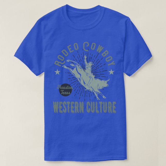 Rodeo Cowboy Western Style T-Shirt (Design Front)