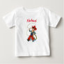Rodeo cowboy with lasso rope personalized name boy baby T-Shirt