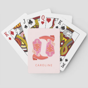 Rodeo Cowgirl Bachelorette Party Name Favor Gift Poker Cards