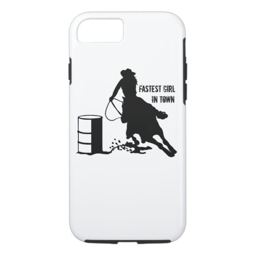Rodeo Cowgirl Barrel Racer iPhone 7 Case